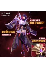 1/3 Delusion Genshin Impact Raiden Ei Shogun Cosplay Costume